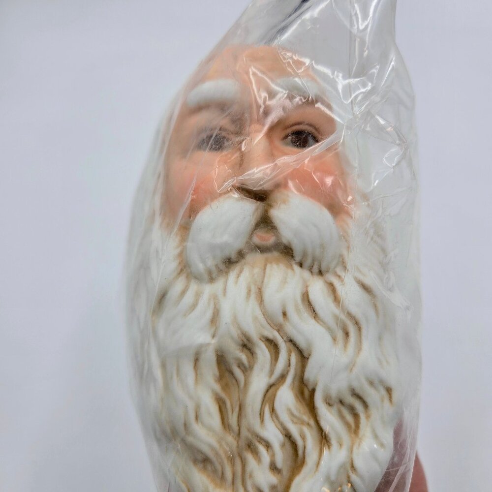 Santa Claus Doll Head And Hands 4.5” Mangelsen’s Porcelain 1993 Vintage BNIP 162